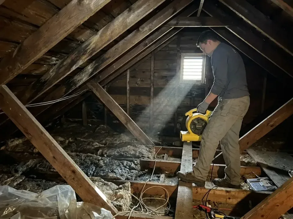 attic-water-damage-drying-proc-007 — frequently asked questions, Emergency Water Extraction & 24/7 Flood Response in Arkadel…
